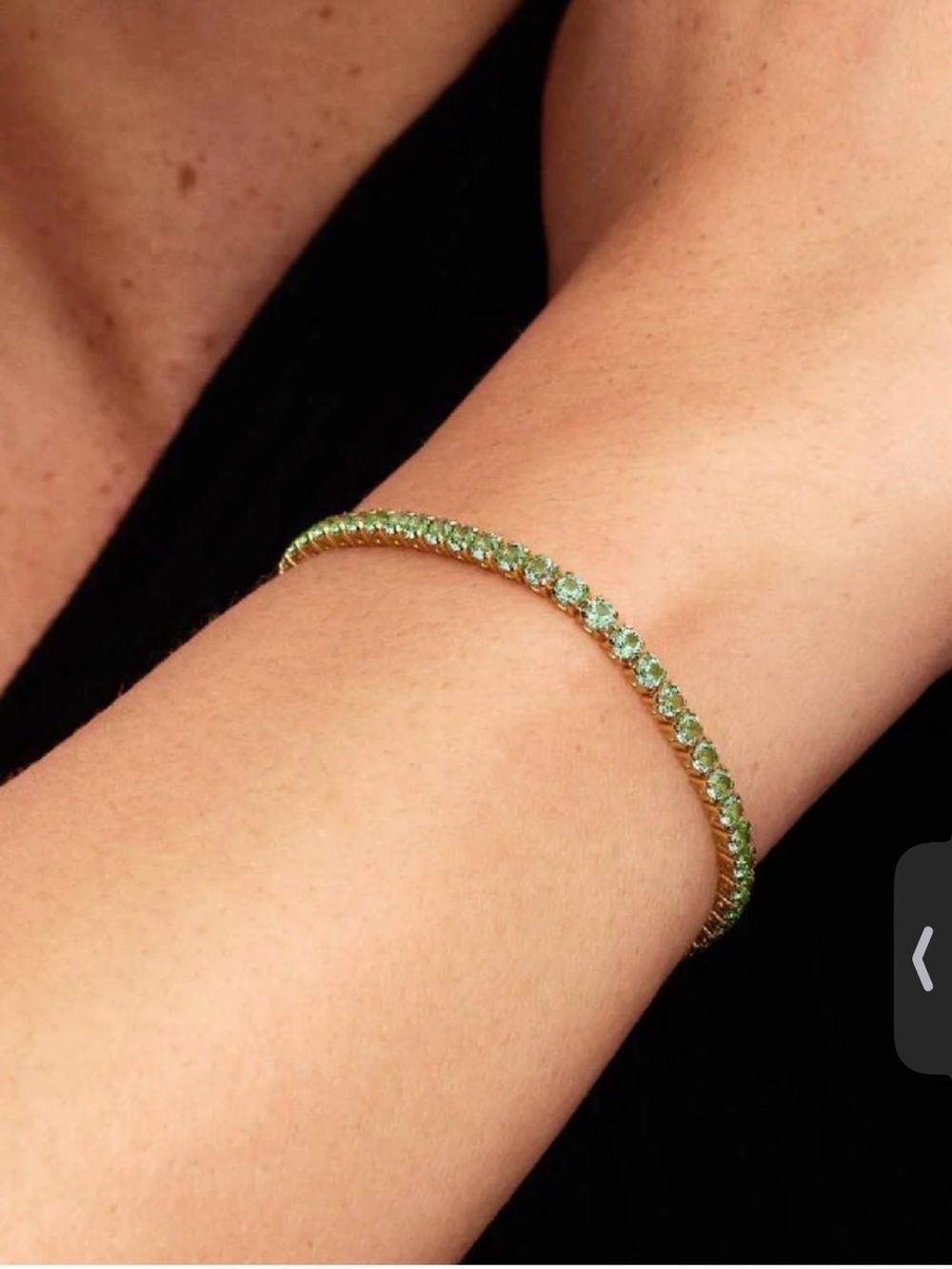 Pandora Sparkling Green Tennis Bracelet Women's Jewelry